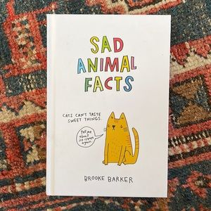 Sad Animal Facts Humorous Hardcover Book